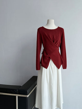 cross waist sweater
