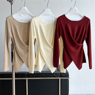 cross waist sweater