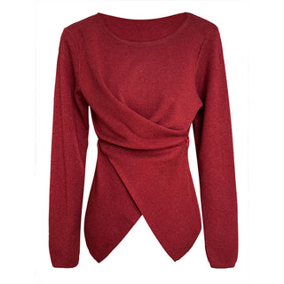 cross waist sweater