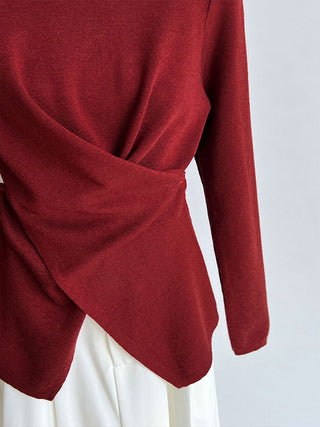 cross waist sweater