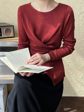 cross waist sweater