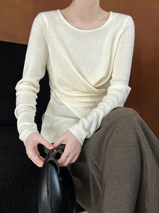 cross waist sweater