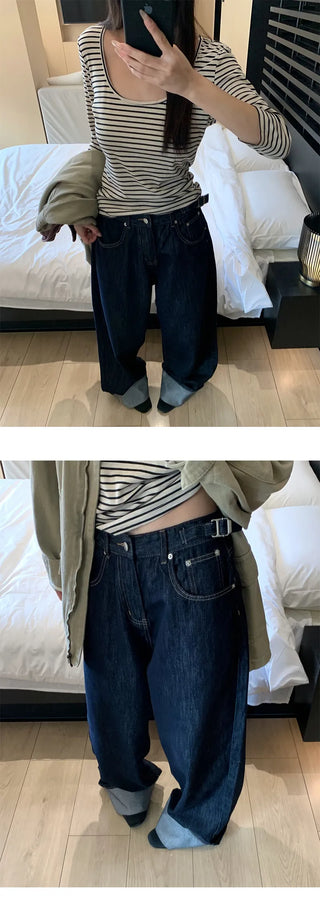 belt buckle jeans