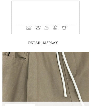 drawstring wide pants
