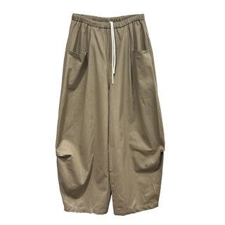 drawstring wide pants