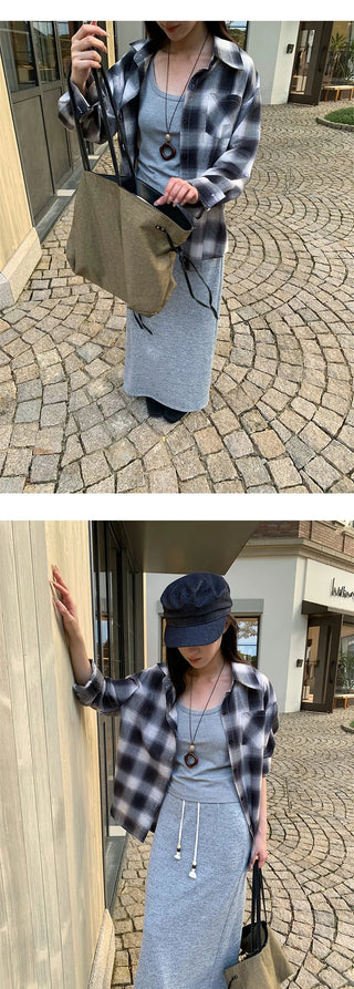 knitted straight skirt