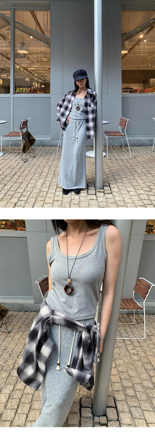 knitted straight skirt