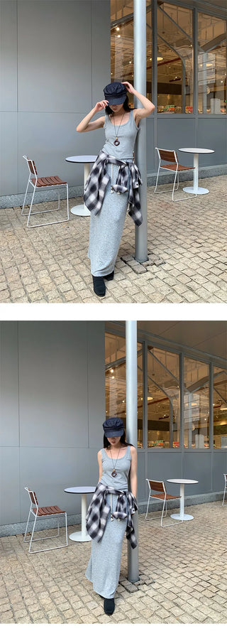 knitted straight skirt