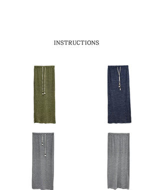knitted straight skirt