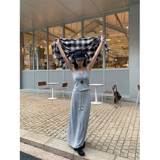 knitted straight skirt