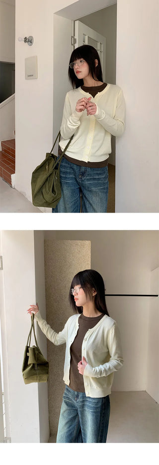 soft knit cardigan