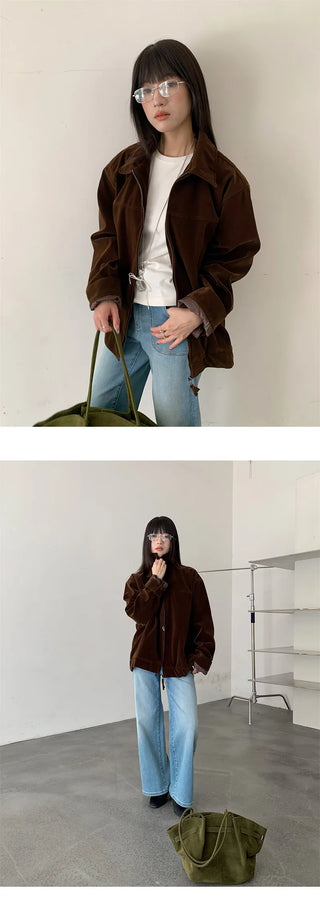 suede deconstructing coat