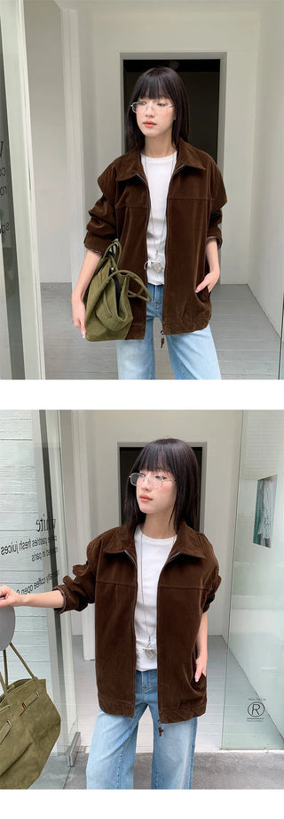 suede deconstructing coat