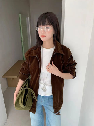 suede deconstructing coat
