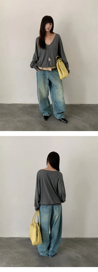 split machete jeans