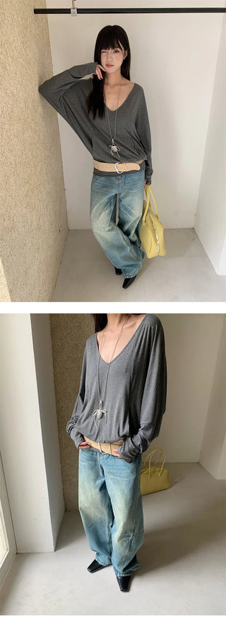 split machete jeans