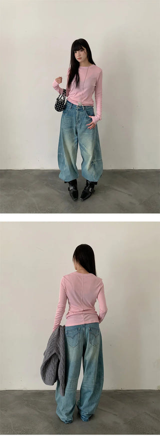 split machete jeans