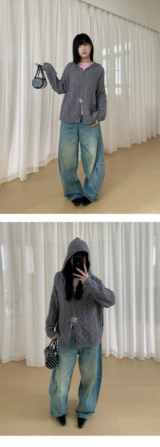 split machete jeans