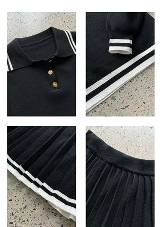 polo pleated skirt