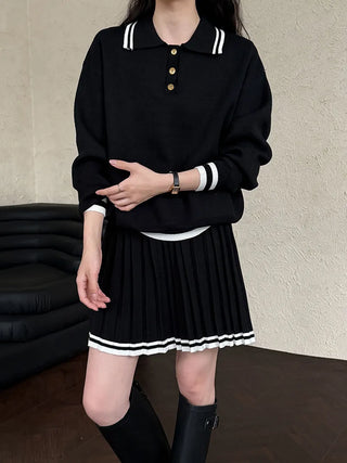 polo pleated skirt