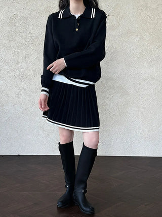 polo pleated skirt
