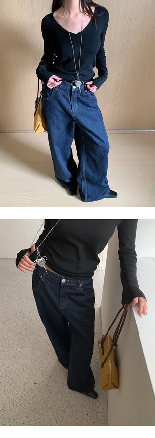 rivet pocket jeans