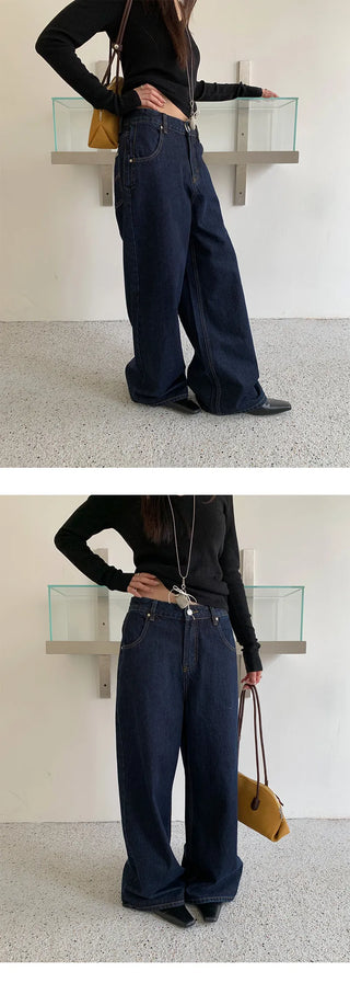 rivet pocket jeans
