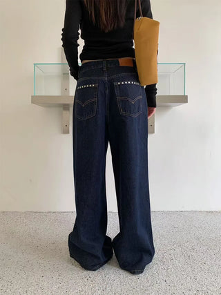 rivet pocket jeans