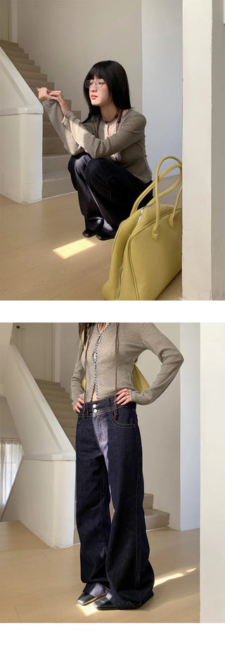 double buckle jeans