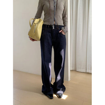 double buckle jeans