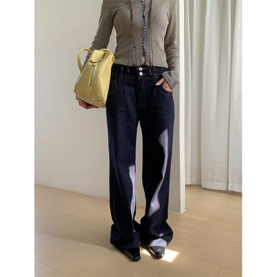 double buckle jeans