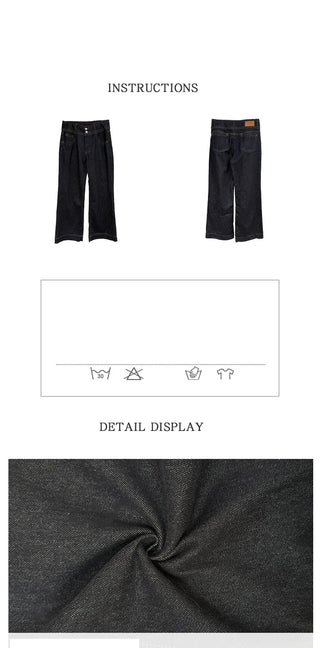 double buckle jeans