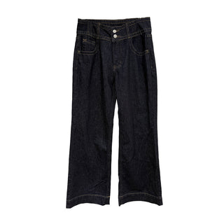 double buckle jeans