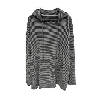 striped hooded sweater