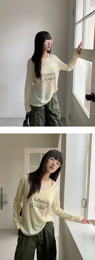 fake two-piece vest
