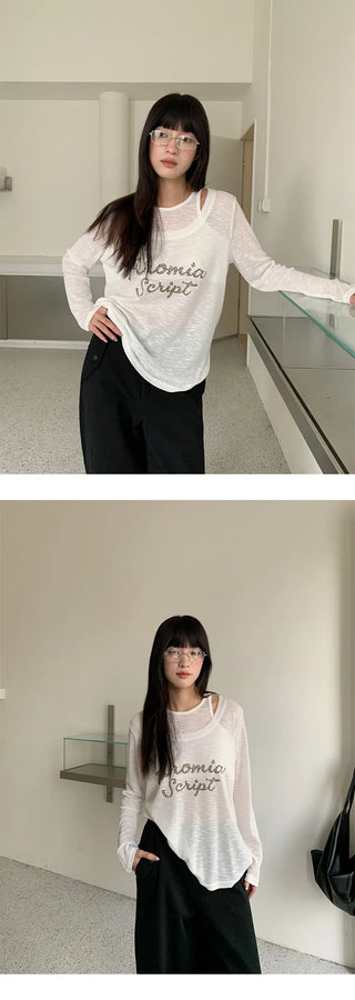 fake two-piece vest