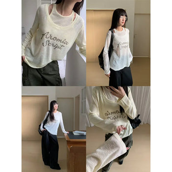 fake two-piece vest