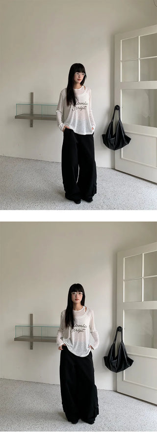fake two-piece vest