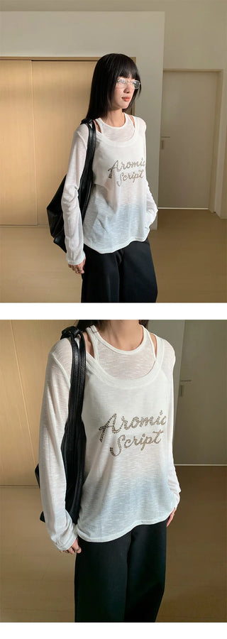fake two-piece vest