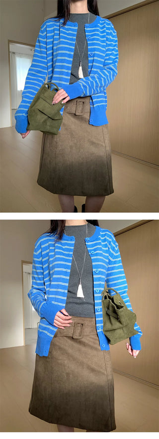 suede midi skirt