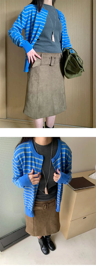 vintage stripe cardigan