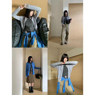 vintage stripe cardigan