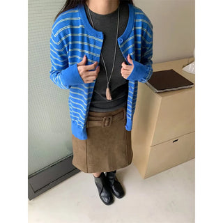 vintage stripe cardigan