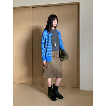 vintage stripe cardigan