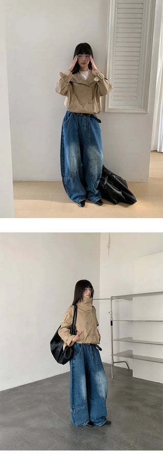 deconstruction wide jeans