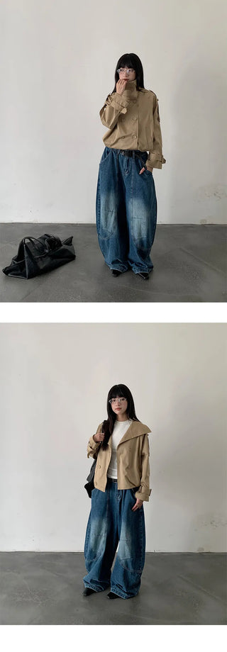 deconstruction wide jeans