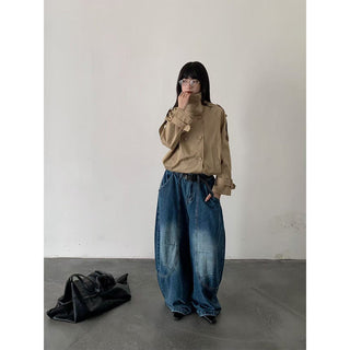 deconstruction wide jeans