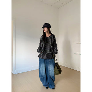 deconstruction wide jeans