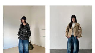 deconstruction wide jeans
