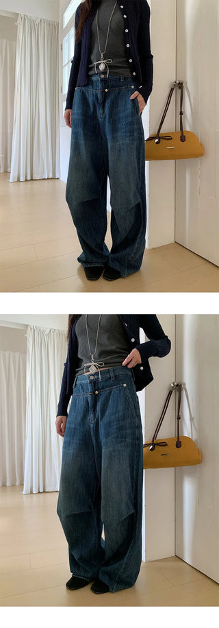 stitching wide pants
